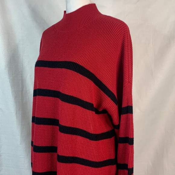 Calvin Klein Red Mock Turtleneck Sweater- NWT - Picture 7 of 14